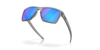Thumbnail for Oakley Men's OO9341 Sliver XL Rectangular Sunglasses, Matte Grey Ink/Sapphire Iridium Polarized, 57 mm