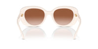 Thumbnail for COACH Women's HC8391U Sculpted C Hardware Universal Fit Oval Sunglasses, Milky Cloud/Brown Gradient, 53 mm