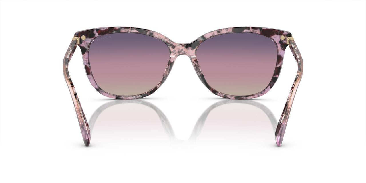 COACH Sunglasses HC 8378 U 5777U6 Cl926 Iris Tortoise Purple Gra