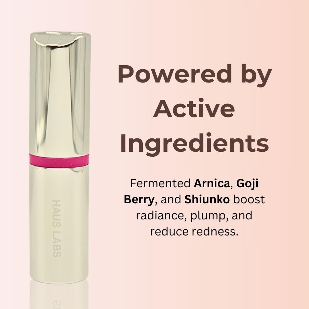 Haus Labs Color Fuse Longwear Hydrating Glassy Lip + Cheek Blush Balm Stick - Glassy Pitaya