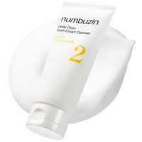 Thumbnail for numbuzin No.2 Cleansing Foam | Deep Clean Fresh Cream Cleanser | Foam Cleanser, Gentle Exfoliation, Deep Cleansing, Natural Ingredients | Blackheads, Excess Oil, Dead Skin Cells | 4.05 fl. oz.