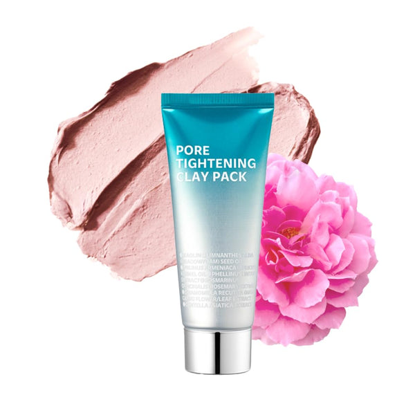 ISOI Pore Tightening Clay Mask Pack, Natural Kaolin Clay & Plant-Based Formula for Tightening, Lifting, Exfoliating & Sebum Control, Moisture-Balancing, Korean Skin Care (3.38 fl. oz, 100ml)