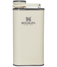 Thumbnail for Stanley Classic Easy Fill Wide Mouth Flask 8 oz | Leakproof Hip Flask | Hinge Connected Never Lose Cap | Insulated Stainless Steel Liquor Container | BPA-Free | Cream Gloss