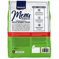 Thumbnail for Vitakraft Menu Premium Rabbit Food - Alfalfa Pellets Blend - Vitamin and Mineral Fortified, Carrots, Greens, Grains, Fruits, 5 Lb.