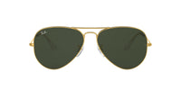 Thumbnail for Ray-Ban RB3025 Classic Aviator Sunglasses, Gold Brown/G-15 Green, 55 mm
