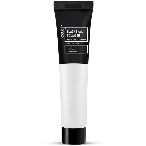 coxir BLACK SNAIL COLLAGEN ALL IN ONE EYE CREAM for eye, neck and face |Black Rice, Collagen| Paraben Free, Cruelty Free, korean skincare, Christmas Stocking Stuffers [30ml/1.01 fl.oz]