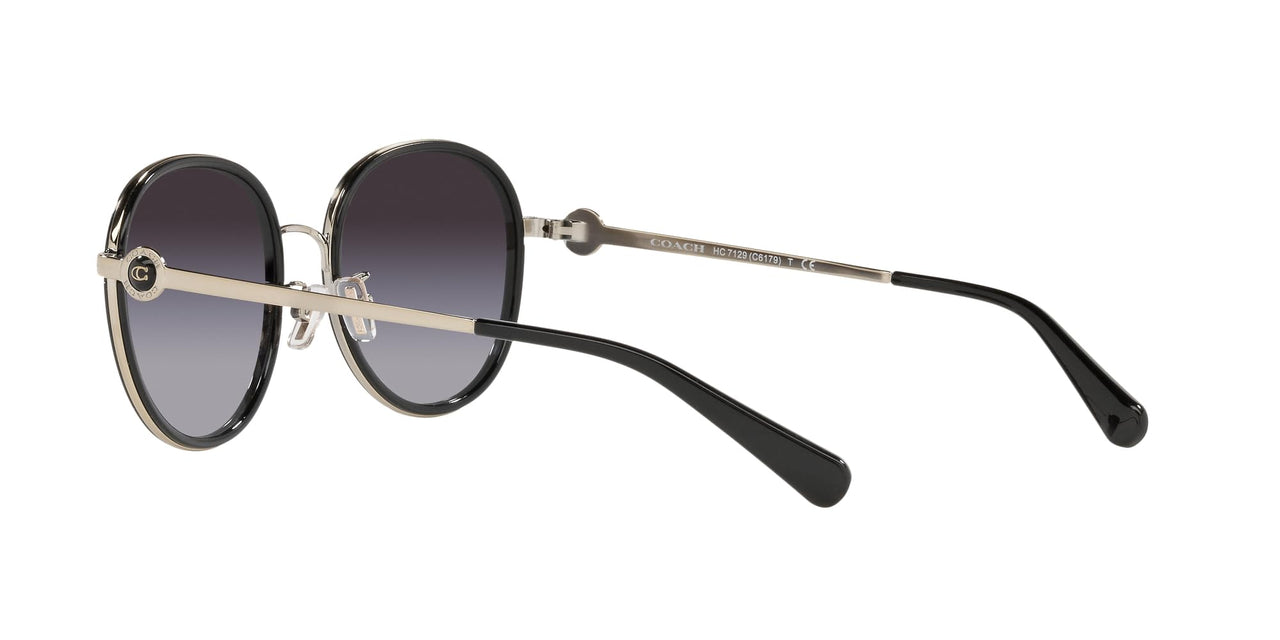 Coach Sunglasses HC 7129 50028G C6179 Black Grey Gradient