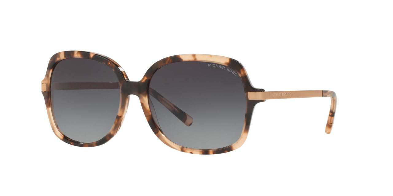 Michael Kors MK2024 Adrianna II Sunglasses, Pink Tortoise/Light Grey Gradient, 57 mm