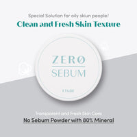 Thumbnail for ETUDE Zero Sebum Loose Powder for Face | Lightweight Oil Control No Sebum Loose Face Powder with 80% Mineral | Long Lasting for Setting or Foundation Makes Skin Downy