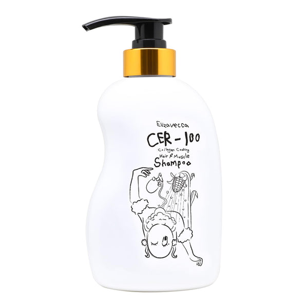 Elizavecca CER-100 Collagen Coating Hair A+ Muscle Shampoo, 16.9 fl oz