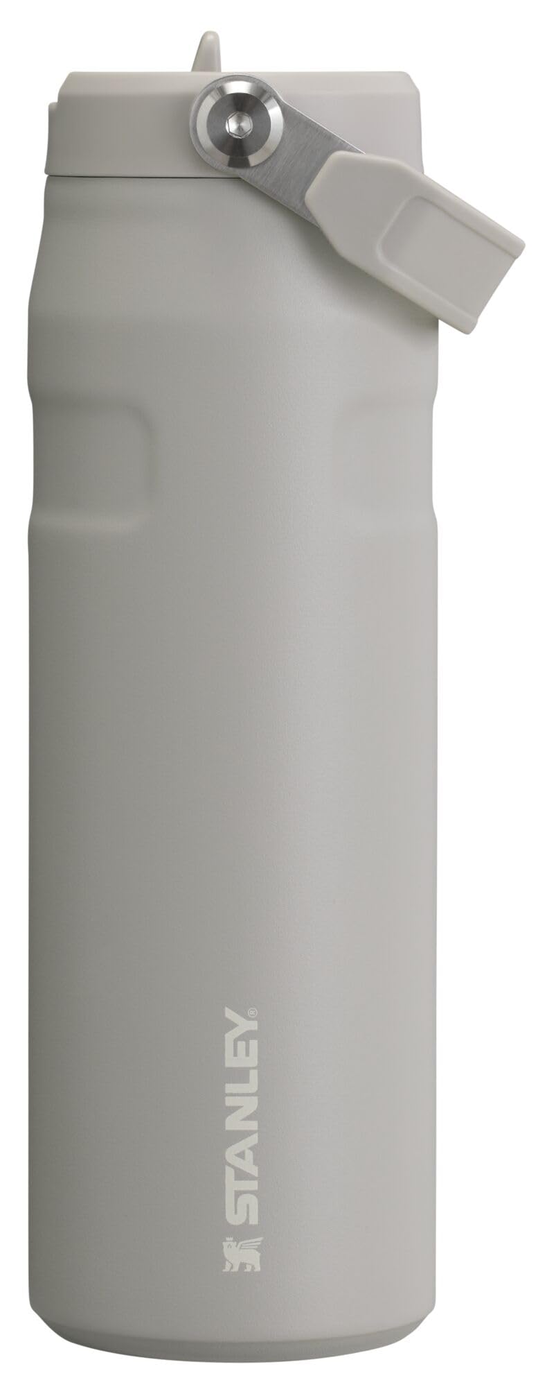 Stanley IceFlow Flip Straw 2.0 Water Bottle 24 OZ | Built-In Straw with Larger Opening | Lightweight & Leak-Resistant | Insulated Stainless Steel | BPA-Free | Ash