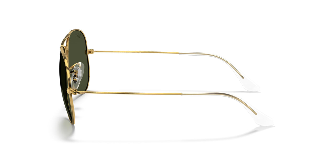 Ray-Ban RB3025 Classic Aviator Sunglasses, Gold Brown/G-15 Green, 55 mm