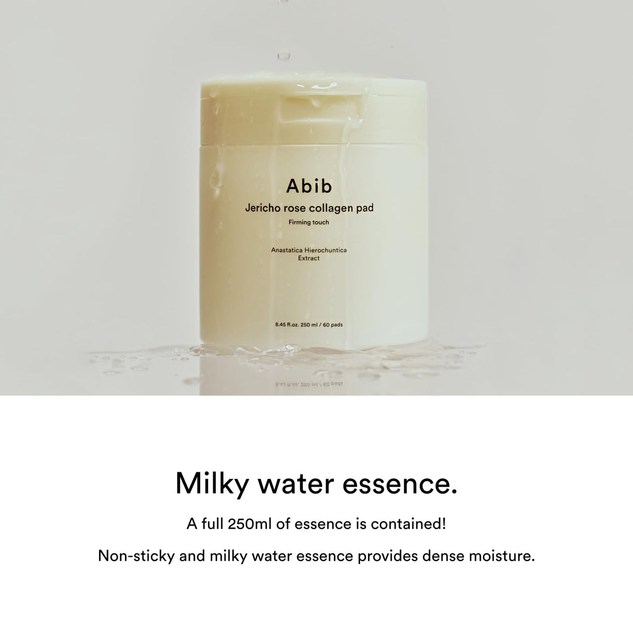 Abib Jericho Rose Collagen Pad Firming Touch 60pads 8.45 fl.oz. | Korean Anti-Aging Toner Pads for Face with Niacinamide, Collagen, Peptides, Cleansing, Disposable, Exfoliant, Skin Care