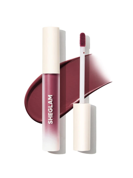 SHEGLAM Matte Allure Liquid Lipstick Long Lasting High Pigment Lipstick Nourishing Sunflower Oil Reduce Lip Care-Vineyard
