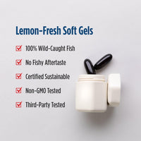 Thumbnail for Nordic Naturals Ultimate Omega + CoQ10, Lemon - 90 Soft Gels - 1280 mg Omega-3 + 100 mg CoQ10 - Heart Health, Cellular Energy, Antioxidant Support - Non-GMO - 45 Servings