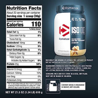 Thumbnail for Dymatize ISO100 Whey Protein Powder Isolate, Gourmet Vanilla, 25g of Protein, 5.5g BCAAs, Less Than 120 Cal., Gluten Free, 1g Fat, 1g Sugar, 2g Carb (20 Servings)