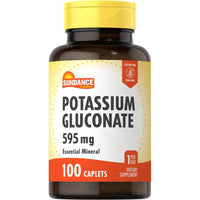 Thumbnail for Sundance Vitamins Potassium Gluconate 595 mg 100 Caplets