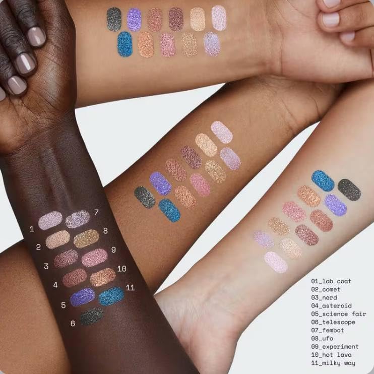 r.e.m. beauty Midnight Shadows Lustrous Liquid Eyeshadow - Experiment (metallic cool rose) + Complimentary Pomegranate Sheet Masque