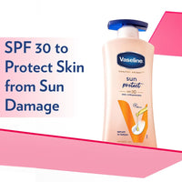 Thumbnail for Vaseline Healthy Bright Sun Protection Body Lotion SPF 30 400 ml, Daily Moisturizer for Dry Skin, Gives Non-Greasy Glowing Skin - For Men & Women
