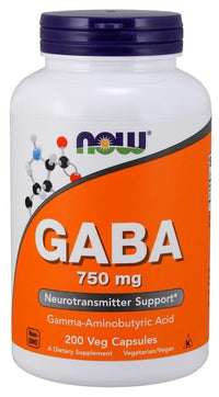 Thumbnail for Now GABA 750 mg 200 Veg Capsules