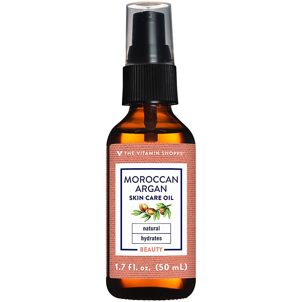 The Vitamin Shoppe Moroccan Argan Skin Care Oil - Natural & Hydrates Beauty (1.7 Fluid Ounces)