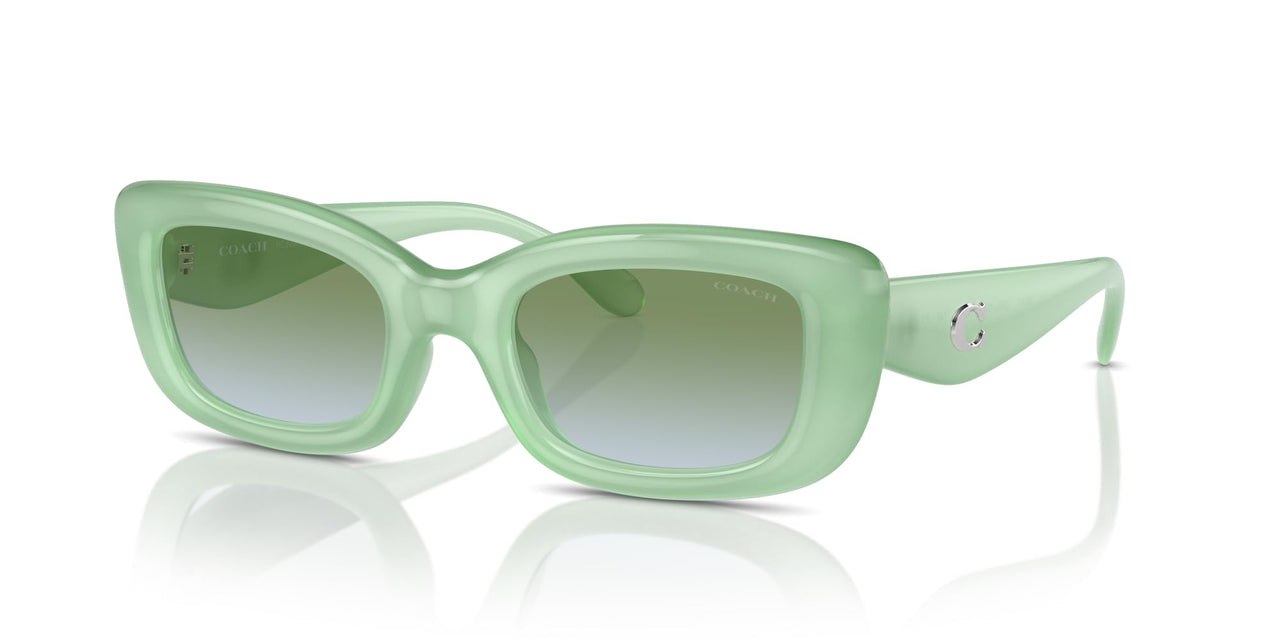 Coach Sunglasses HC 8390 U 5807I7 Cr610 Milky Mint Green Blue Gr