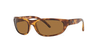 Thumbnail for Ray-Ban Men's RB4033 Predator Rectangular Sunglasses, Havana/Polarized Brown, 60 mm