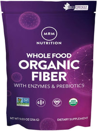 Thumbnail for MRM Whole Food Organic Fiber with Enzymes & Prebiotics - Organic High Fiber Powder Supplement for Daily Digestive Support, Soluble & Insoluble Dietary Fiber, Prebiotic Blend, 6 g Fiber - 32 Servings