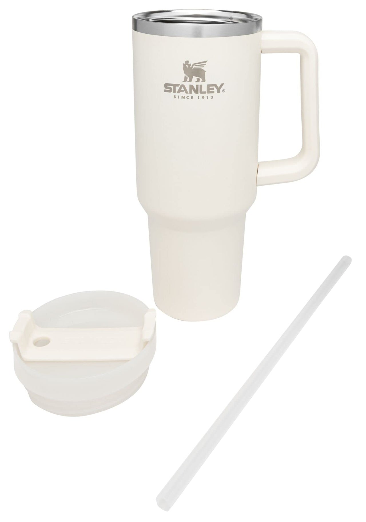 STANLEY Adventure Quencher Travel Tumbler 40 oz Pack of 1 Cream Color