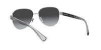 Thumbnail for Coach HC7111 Sunglasses, Silver/Dark Grey Gradient Polarized, 57 mm