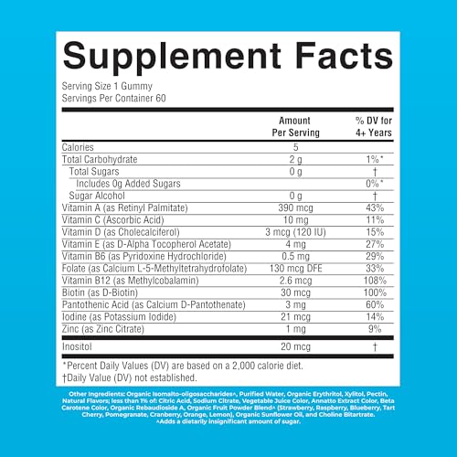 MARYRUTH'S Kids Vitamins | Multi | Sugar Free | 2 Month Supply | Kids Multivitamin Gummies for Ages 2+ | Vegan | Only 1 Gummy a Day | 60 Count