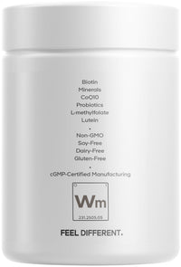 Thumbnail for Codeage Women’s Multivitamin Platinum - Vitamins A D3 K1 K2 B12 & Minerals, CoQ10, Skin, Hair & Nails Complex, Collagen, Botanicals, Probiotics, Fermented Greens, Lutein, Astaxanthin - 90 Capsules