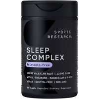 Thumbnail for Sports Research® De-Stress & Sleep Bundle - Melatonin-Free Sleep Complex, Double Strength L-Theanine Supplement and Ashwagandha Softgels with Coconut MCT Oil for Relaxation, Calm & Sleep Support