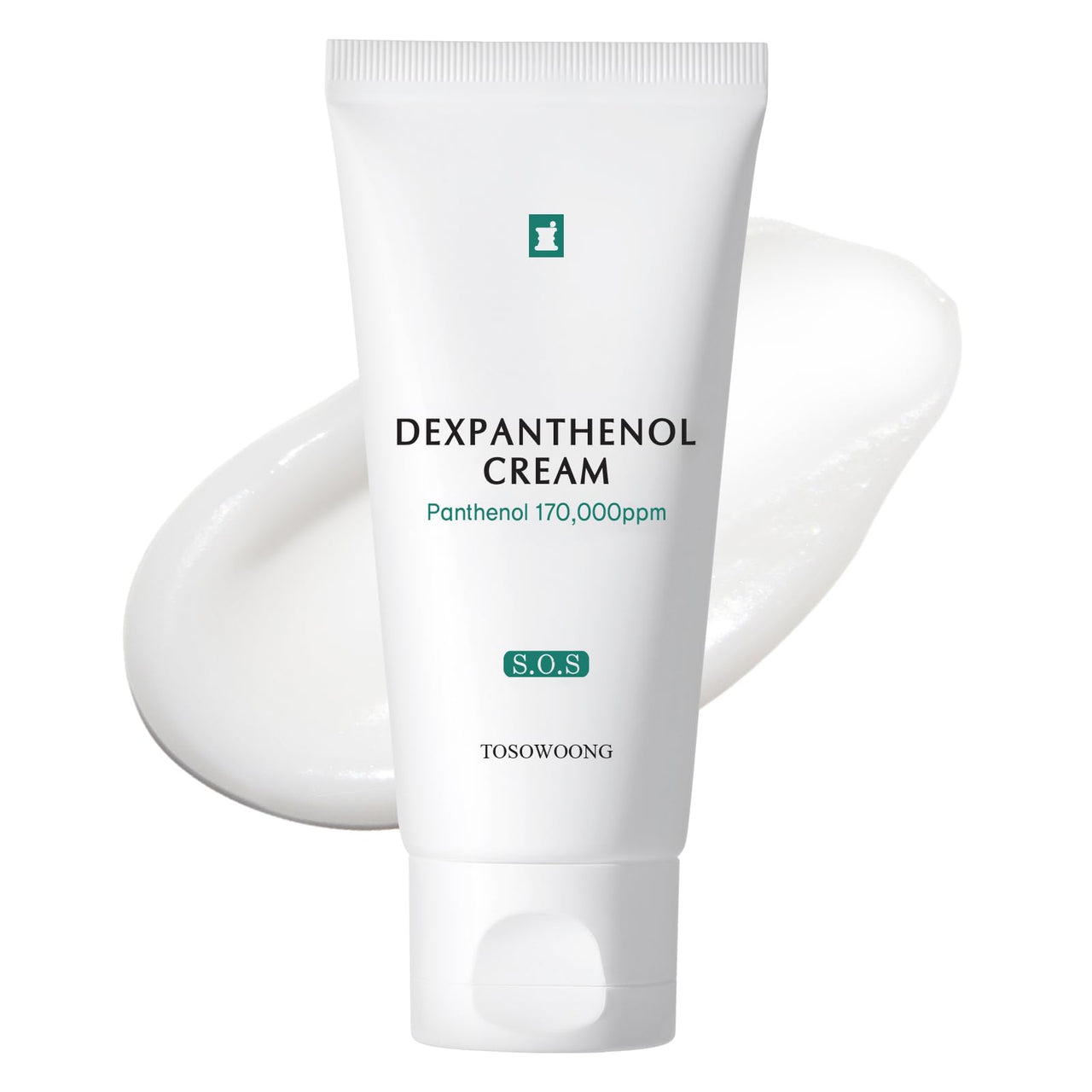 TOSOWOONG Dexpanthenol Cream, 170,000ppm B5 Panthenol, Madecassoside, Centella Asiatica for Skin Barrier Repair, Facial Moisturizer, Soothing, Hydrating, Korean Skincare, 60ml, 2.02 fl. oz.