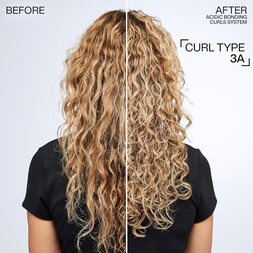 Redken Acidic Bonding Curls Silicone-Free Conditioner | For Coily and Curly Hair | Build Bonds and Repair Curl Strength | With Curl-Bond Technology & Coconut Oil