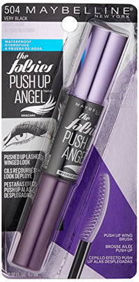 Thumbnail for Maybelline The Falsies Push Up Angel Waterproof Mascara, Lengthening and Curling Make Up Formula, Very Black, 1 Count