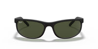 Thumbnail for Ray-Ban Mens RB2027 Predator 2 Rectangular Sunglasses, Black/ Matte Black/G-15 Green, 62 mm