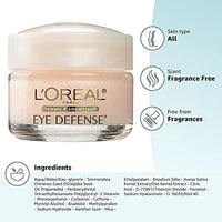 Thumbnail for L'Oreal Paris Dermo-Expertise Eye Defense Eye Cream with Caffeine and Hyaluronic Acid 0.5 oz