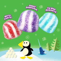 Thumbnail for Holiday Swirled Gum Drops 3 Pack - Festive Sugared Gummy Candy in Red, Green & Purple – Soft Chewy Gumdrops for Christmas Parties, Gift Bags, Stockings & Snacking