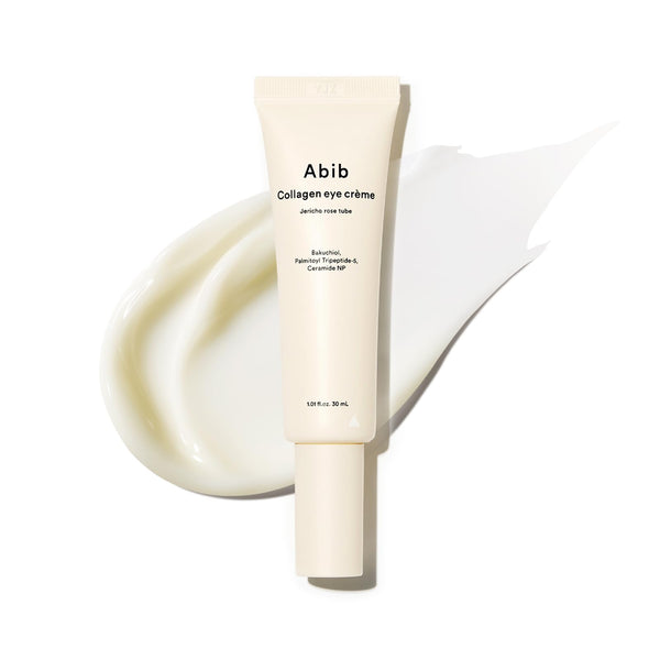 Abib Collagen Eye Cream Jericho Rose Tube for Dark Circles and Puffiness, Under Eye Fine Lines