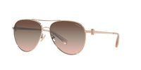 Thumbnail for Coach HC7128 Sunglasses, Shiny Rose Gold/Brown Pink Gradient, 58 mm