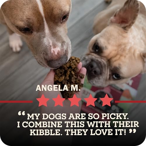 Redbarn Powerfood Air Dried Dog Food for Small Breeds - 91% Chicken & Chicken Organs with Blueberries - High Protein Dry Full Feed or Topper Made in USA for Picky Eaters - 2lb
