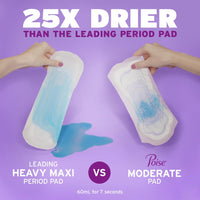 Thumbnail for Poise Incontinence & Postpartum Pads for Bladder Leaks, 5 Drop Maximum Absorbency, Regular Length, 14 Count, Packaging May Vary