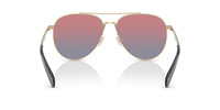 Thumbnail for COACH Sunglasses HC 7169 90050Q Shiny Light Gold/Blue Saddle Gradient Polyamid