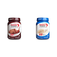 Thumbnail for Bundle of Premier Protein 100% Whey Powder Tubs, Chocolate Milkshake + Vanilla Milkshake