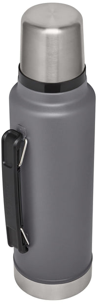 Thumbnail for Stanley Classic Legendary Vacuum Bottle 1.5 qt Wide Mouth with Leakproof Cup Lid Keep Drinks Hot or Cold Packable for Travel Insulated Stainless Steel Thermal Bottle BPA-Free Charcoal