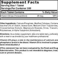 Thumbnail for Nature's Blend Vitamin D3 1000 IU 300 Tablets