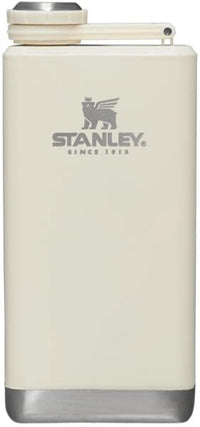 Thumbnail for Stanley Adventure Pre-Party Flask 8 oz | Leakproof Hip Flask | Hinge Connected Never Lose Cap | Insulated Stainless Steel Liquor Container | BPA-Free | Cream Gloss