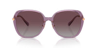 Thumbnail for COACH Women's HC8403D Square Sunglasses, Transparent Purple/Grey Purple Gradient Polarized, 59 mm