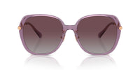 Thumbnail for COACH Sunglasses HC 8403 D 582562 Cr636 Transparent Purple Grey